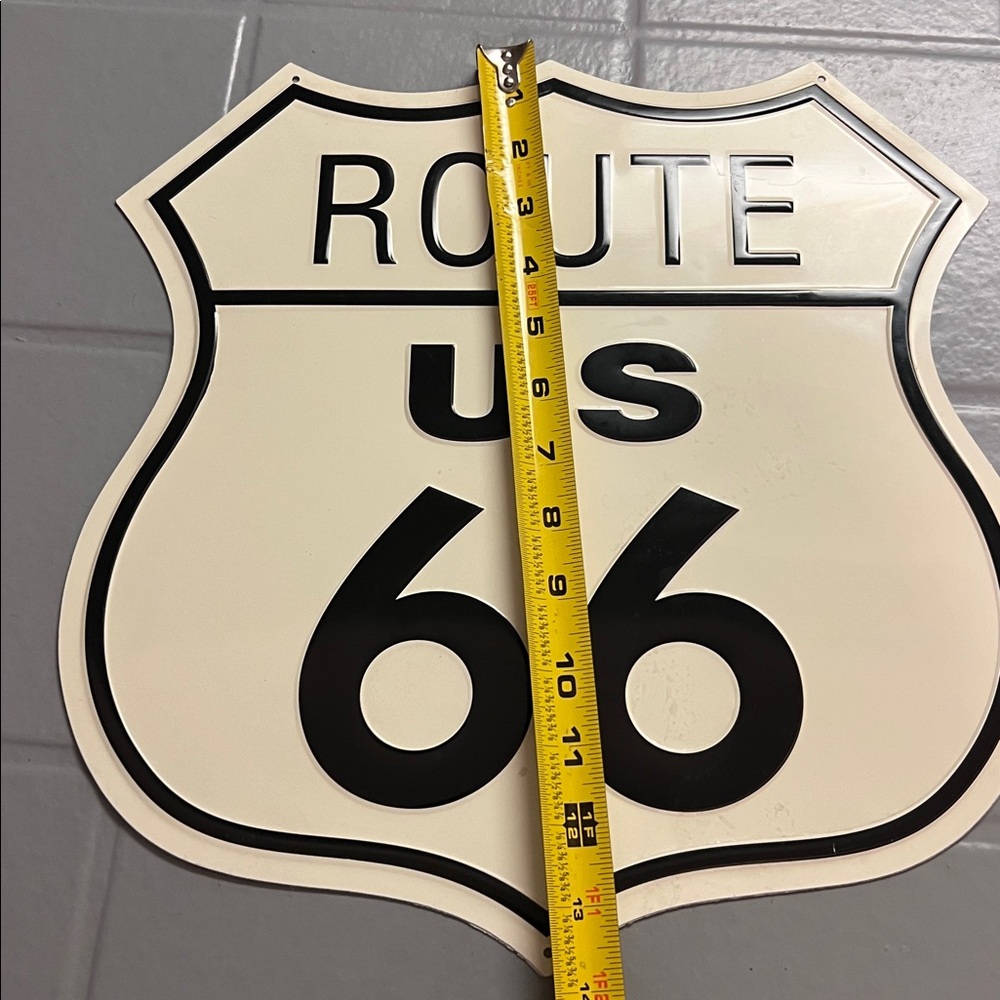 🔥Vintage Route 66 Wall Sign - Black and Cream - Picture 2 of 4